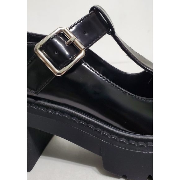 New Madden Girl Thrivee Mary Jane loafers block heel platform patent goth y2k - Picture 10 of 15